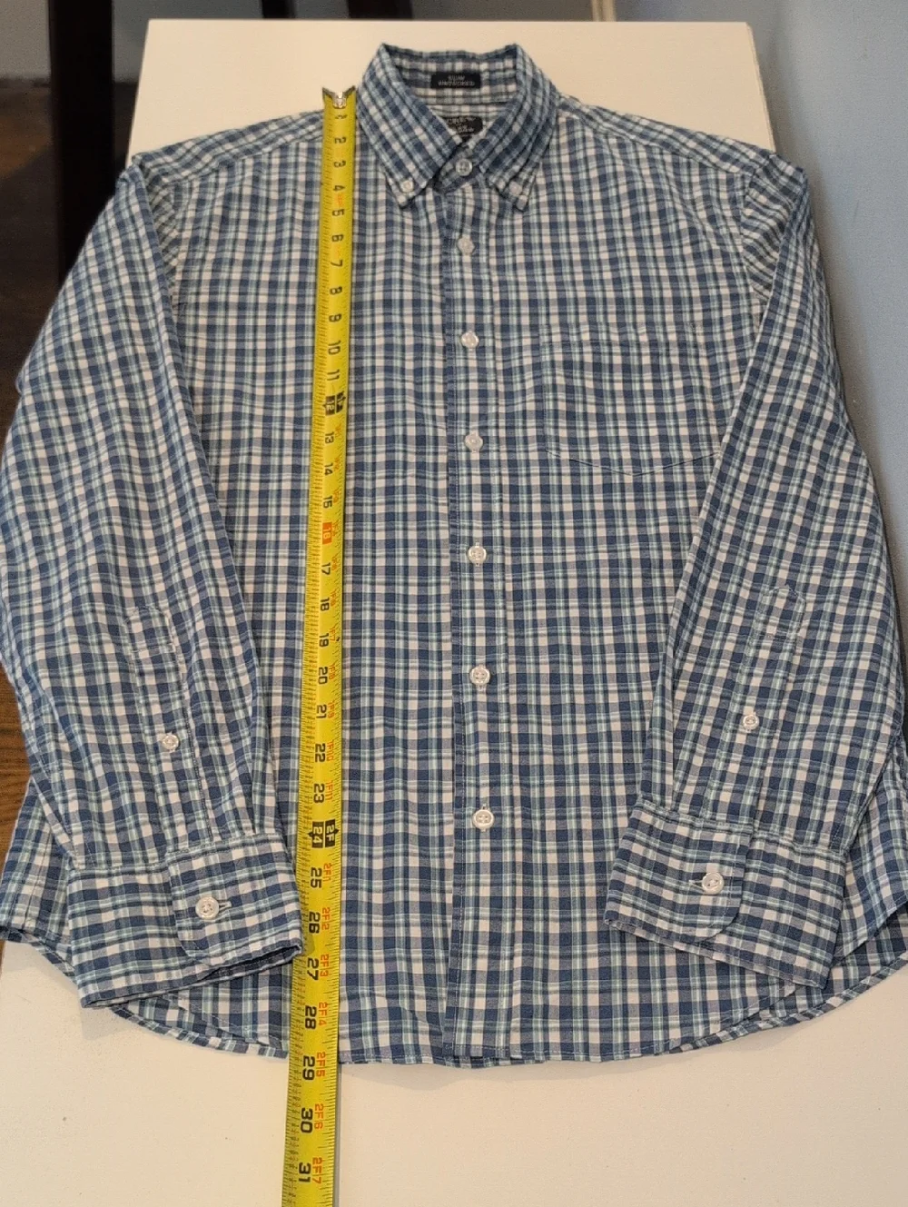J. Crew Men's S Slim Untucked Flex Washed Long Sleeve Shirt Style #BP971 - Picture 13 of 15
